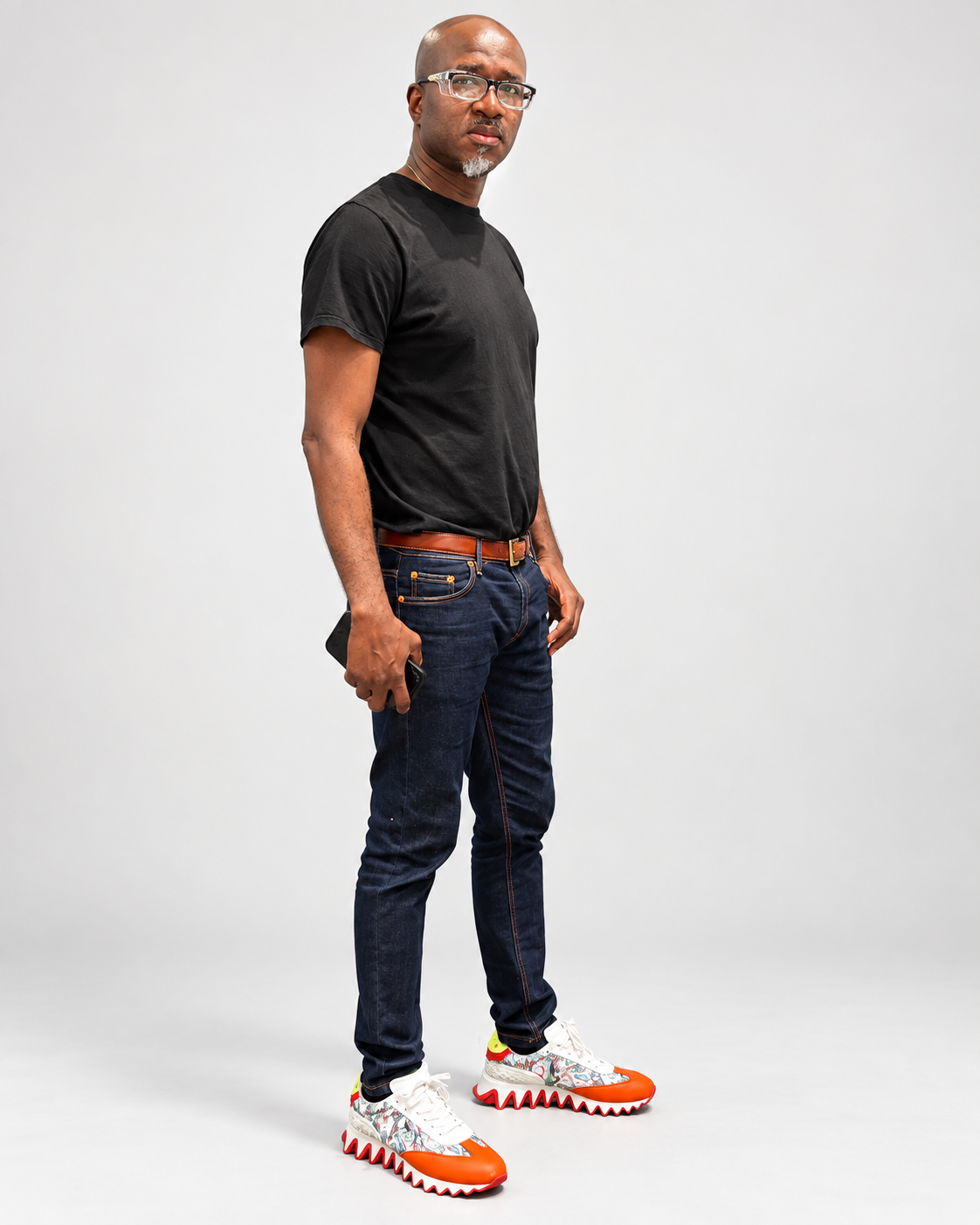Yoothforever  African- Inspired Slim Fit Denim Jeans - Blue